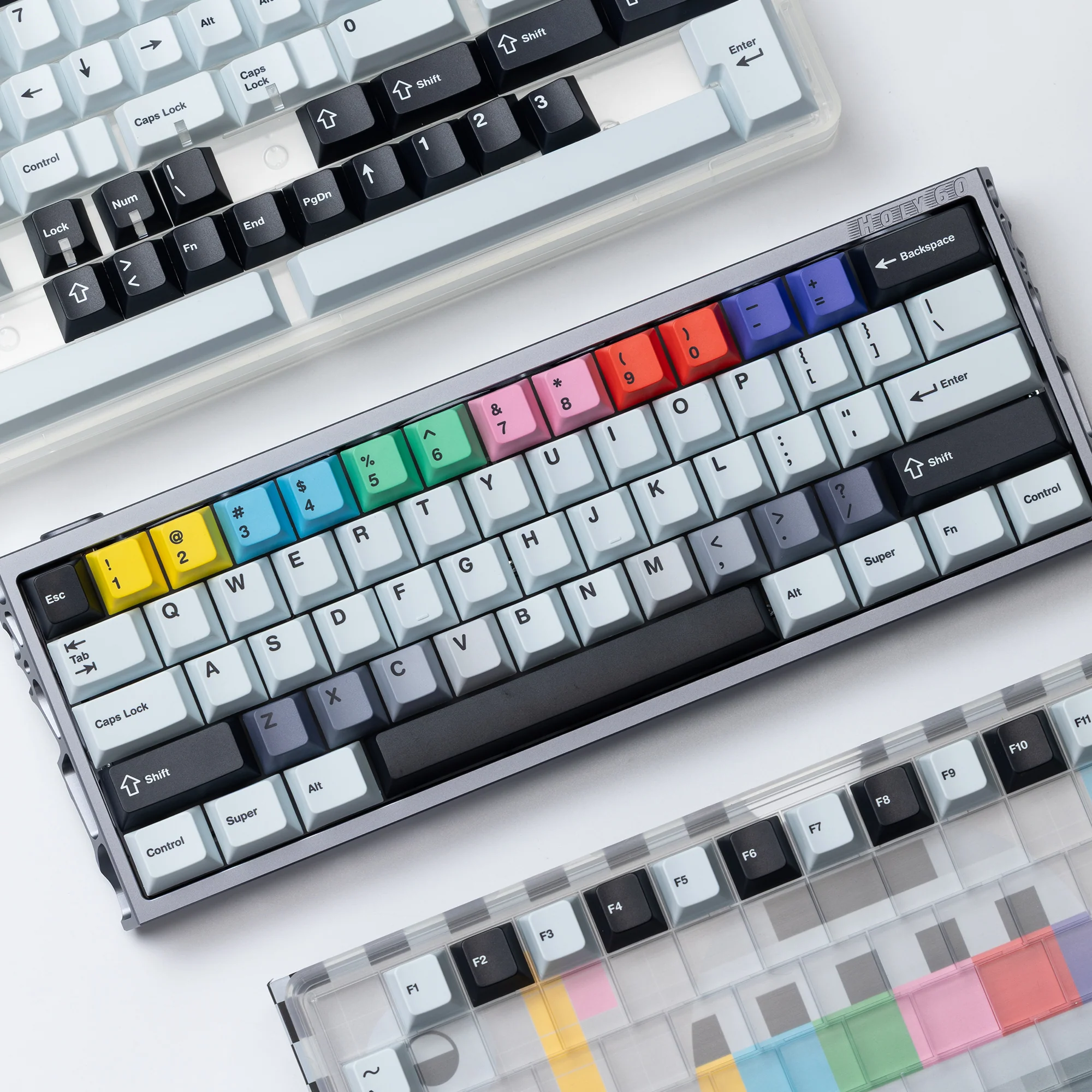 Ready to use Holy60 Keyboard Dark Gray with PBTfans No Signal